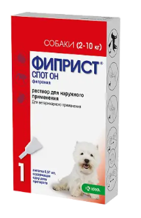 ФИПРИСТ спот он для собак УПАКОВКА ОДНА ПИПЕТКА