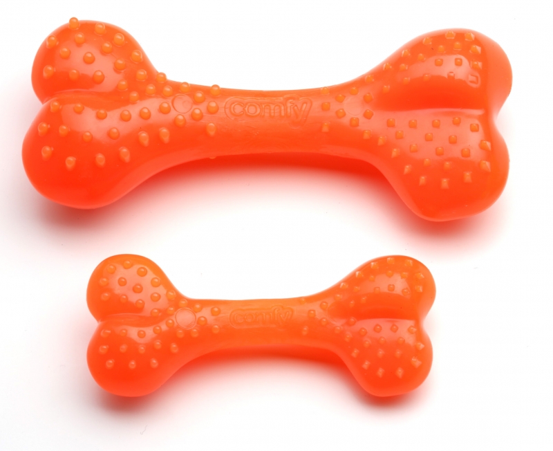 COMFY. Игрушка для собак MINT косточка оранжевая