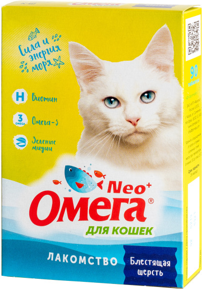 Омега NEO для кошек К-Б биотин + таурин