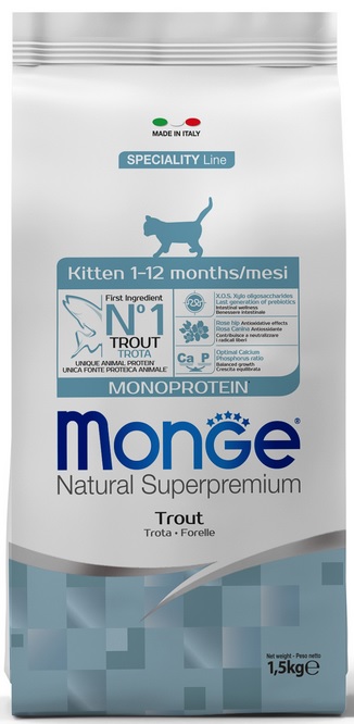 Monge Cat корм для котят Monoprotein с форелью