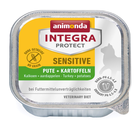 Integra Protect Sensitive с индейкой и картофелем для кошек при пищевой аллергии, 100 г.