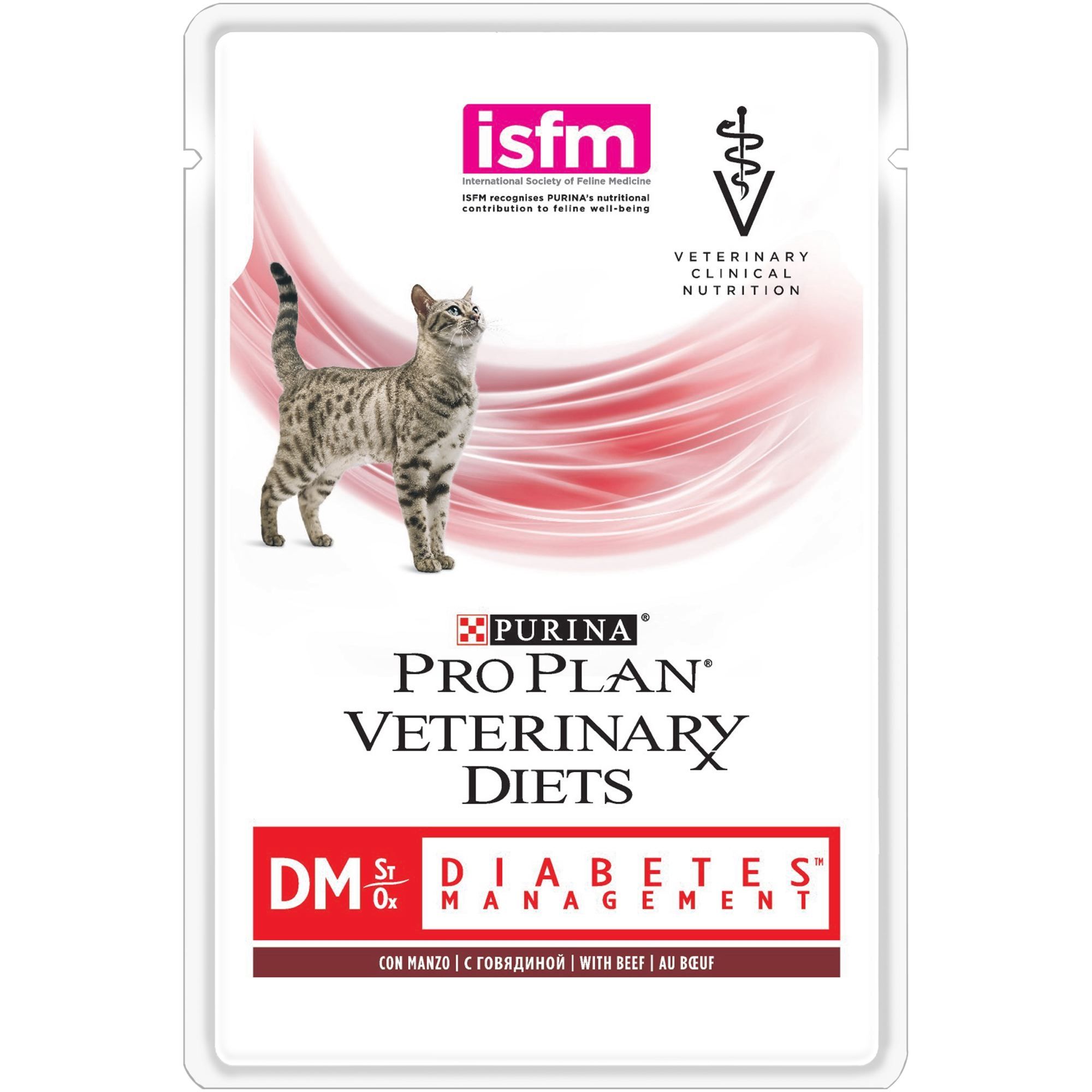 Желе для кошек при диабете Purina  DM с говядиной