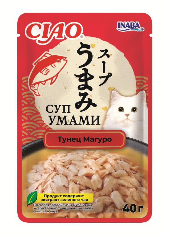 INABA. Ciao Суп Умами пауч для кошек. Тунец Магуро, 40 г