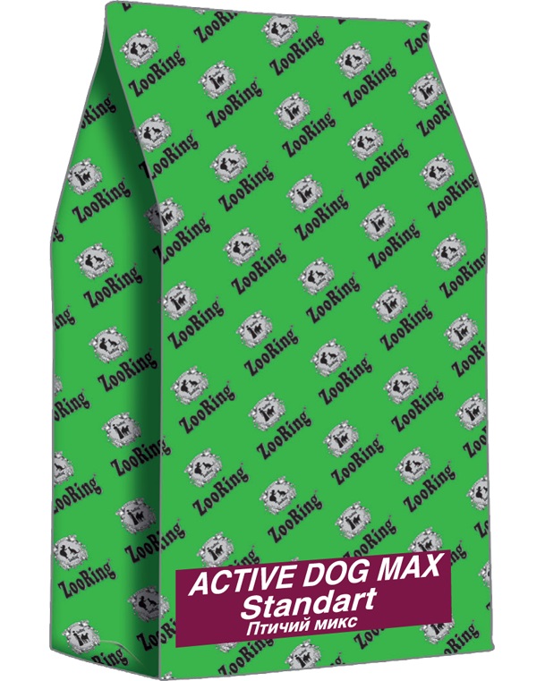 ZooRing.Active Dog Max Standart.Птичий микс и рис