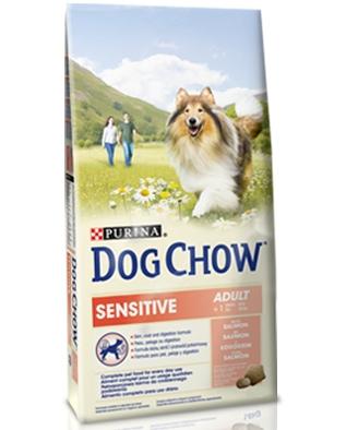Сухой корм для собак с чувствительным пищеварением Dog Chow с лососем и рисом