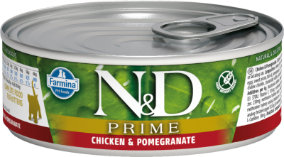 Farmina N&D PRIME, консервы для КОТЯТ, курица с гранатом, 80 г