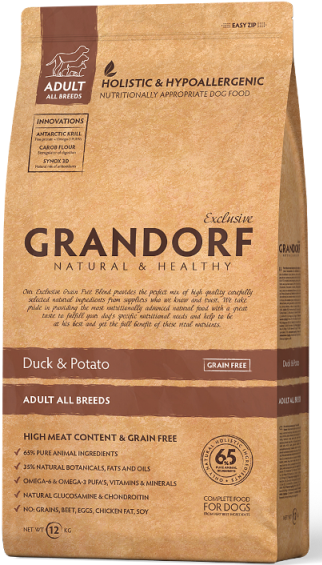 GRANDORF Duck&Potato утка с картофелем для всех пород, беззерновой