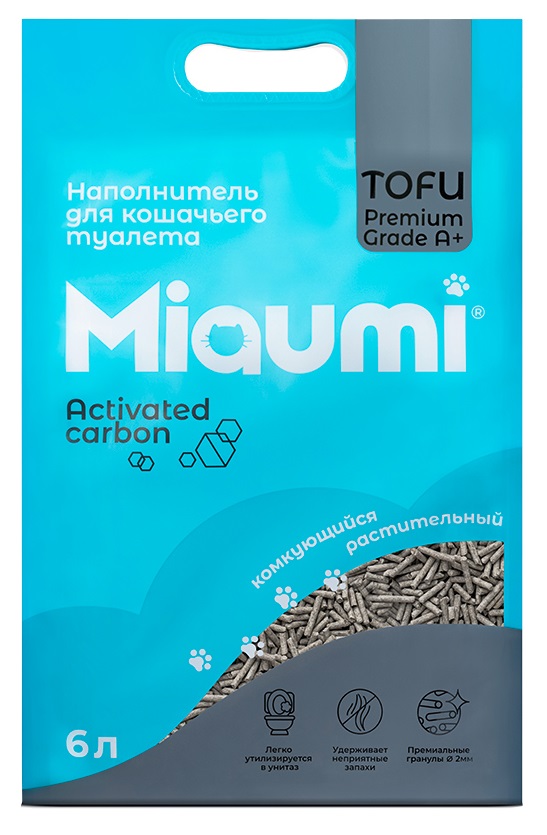 Miaumi TOFU Activated Carbon Unscented Тофу, с активированным углем