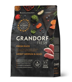 GRANDORF Fresh Dog Adult MED&MAXI Duck&Sweet Potato (Утка с бататом д/средних пород)