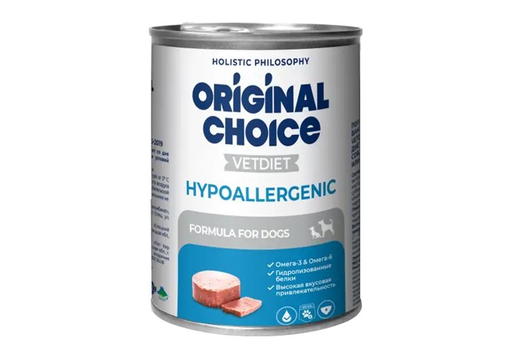 Original Choice Vetdiet Hypoallergenic для собак с пищевой аллергией