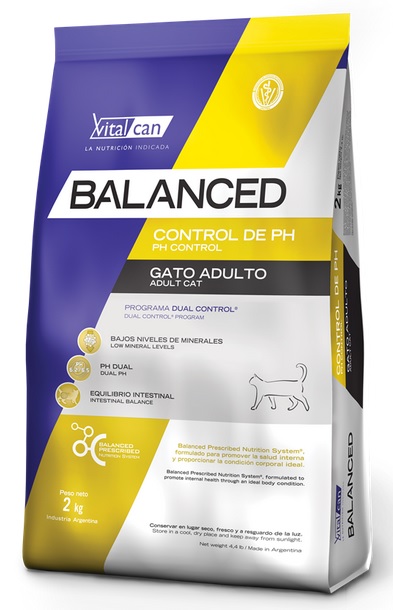 Виталкан Balanced Cat PH Control . Сухой корм для кошек при МКБ