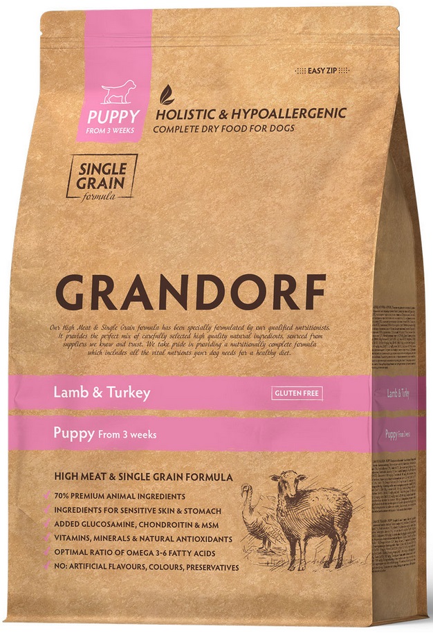 GRANDORF Lamb&Rice Puppy ягнёнок с рисом для щенков