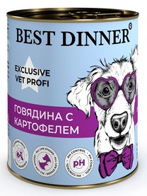 Бэст Диннер VET PROFI консервы диета для собак Urinary 