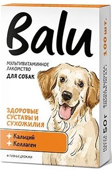 Балу.Мультивитаминное лакомство для собак с кальцием и коллагеном