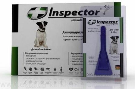 Inspector Quadro C Капли на холку для собак 4-10 кг