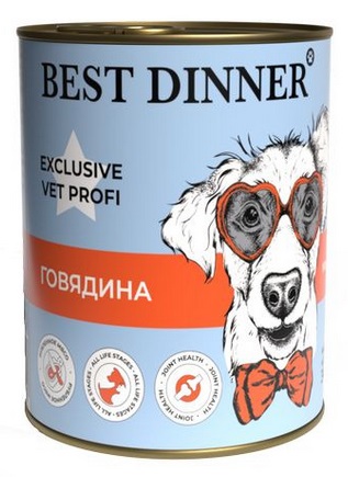 Бэст Диннер VET PROFI консервы диета для собак Mobility 