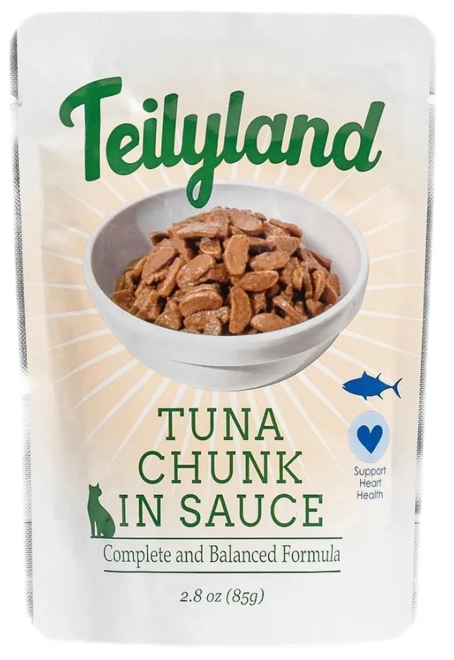 Teilyland консервированный полнорационный для кошек кусочки с тунцом