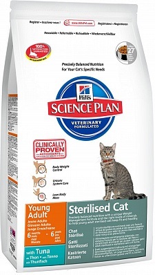 Сухой корм для стерилизованных кошек Hill's SP Sterilised Cat Young Adult с тунцом
