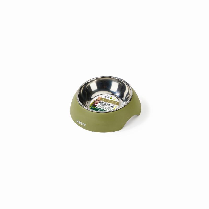 MPets.Миска для собак и кошек ECO Bamboo бежевая, 190мл