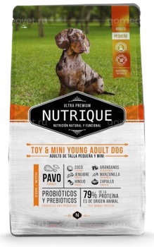 Виталкан Nutrique Dog. Сухой корм собак мелких пород с индейкой