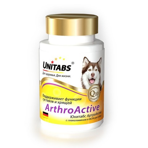 Unitabs ArthroActive для собак при болезнях опорно-двигательного аппарата