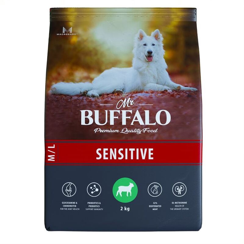 MR.Buffalo SENSETIVE сухой корм для собак средних и крупных пород ягненок