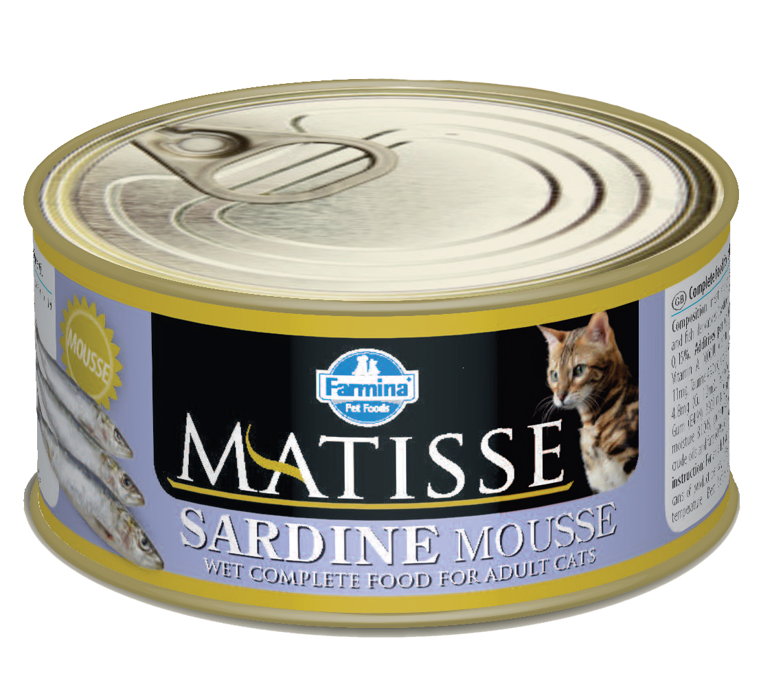 Farmina Matisse, конс. для кошек. Мусс с сардинами, 85 г