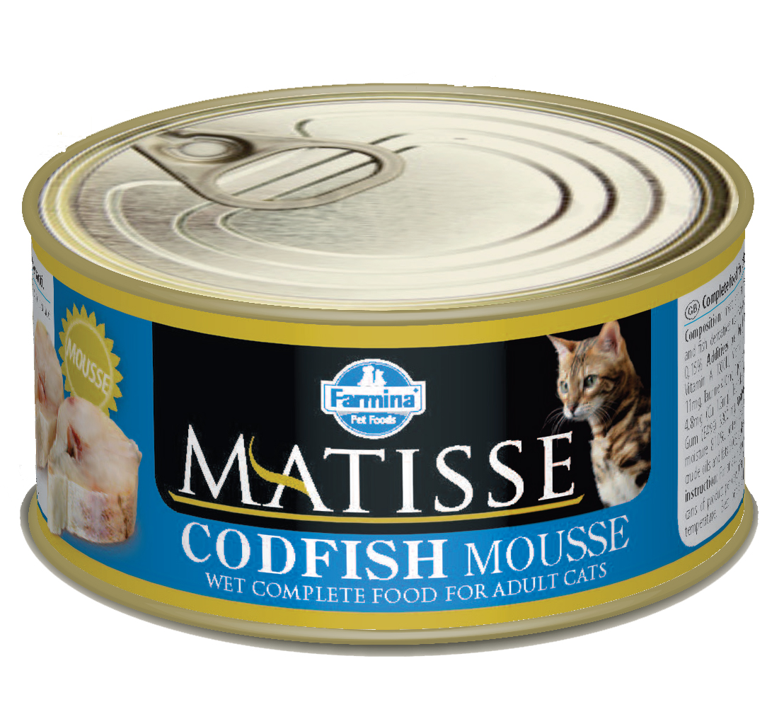 Farmina Matisse, конс. для кошек. Мусс с треской, 85 г