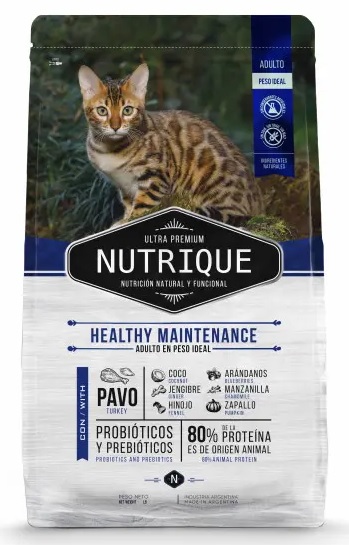 Виталкан Nutrique Cat Healty Maintenance. Сухой корм для кошек с индейкой