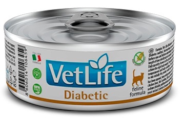 Farmina Vet Life Diabetic, питание для кошек при диабете, конс. 85 г