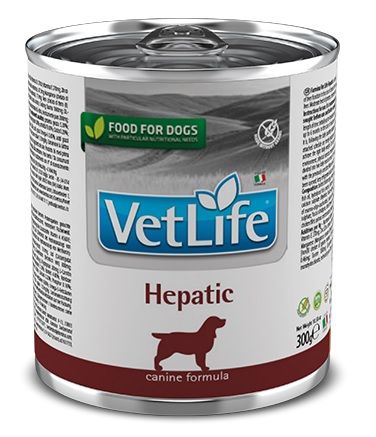 Farmina Vet Life Hepatic, питание для собак  при заболевании печени, конс. 300 г