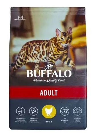 Mr.Buffalo сухой корм для кошек ADULT курица