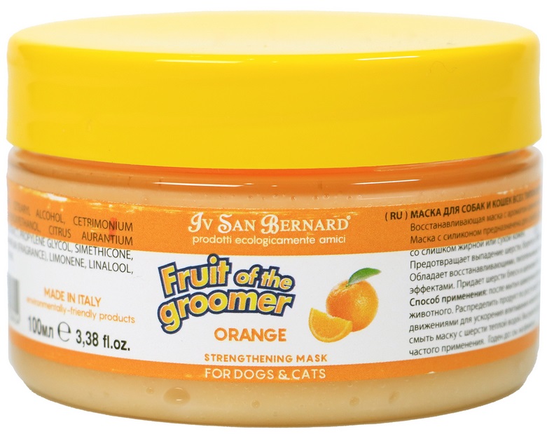ISB Fruit of the Groomer Orange восстанавливающая маска для слабой выпадающей шерсти