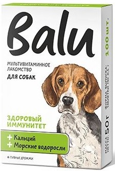 Балу.Мультивитаминное лакомство для собак с кальцием и морскими водорослями