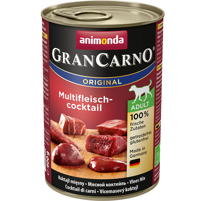 Animonda. Консервы, Gran Carno Original Adult мясной коктейль для взрослых собак