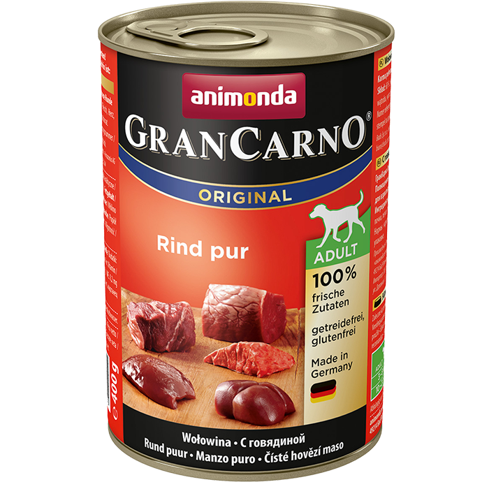 Animonda. Консервы, Gran Carno Original Adult с говядиной  для взрослых собак