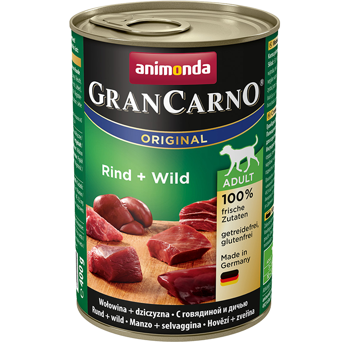 Animonda. Консервы, Gran Carno Original Adult с говядиной и дичью для взрослых собак