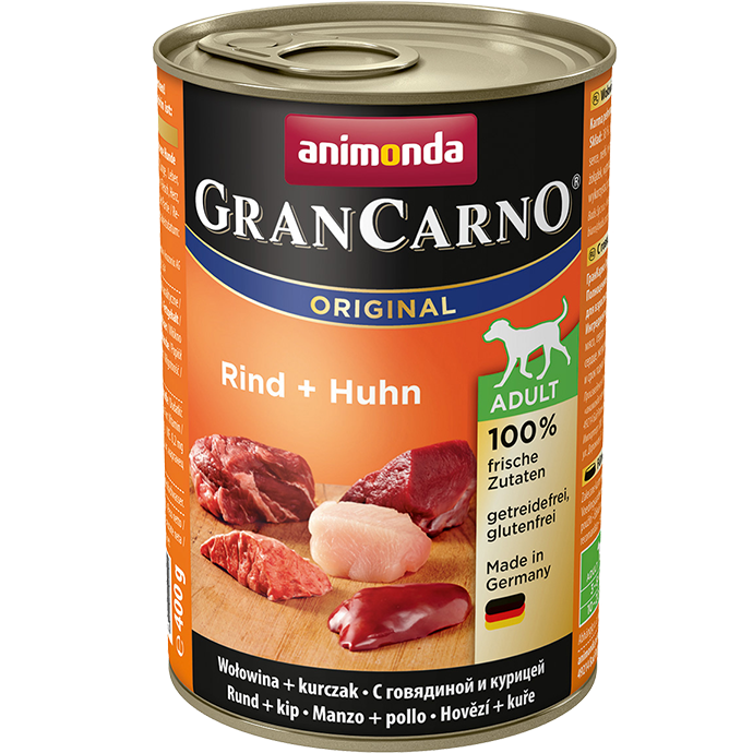 Animonda. Консервы, Gran Carno Original Adult с говядиной и курицей для взрослых собак