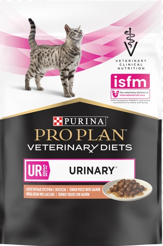 Желе для кошек при мочекаменной болезни Purina UR с лососем