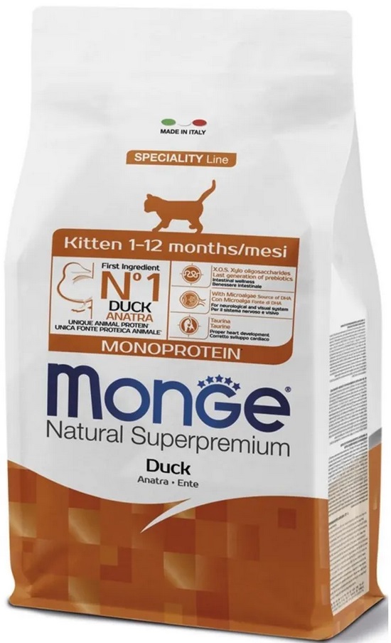Monge Cat корм для котят Monoprotein с уткой