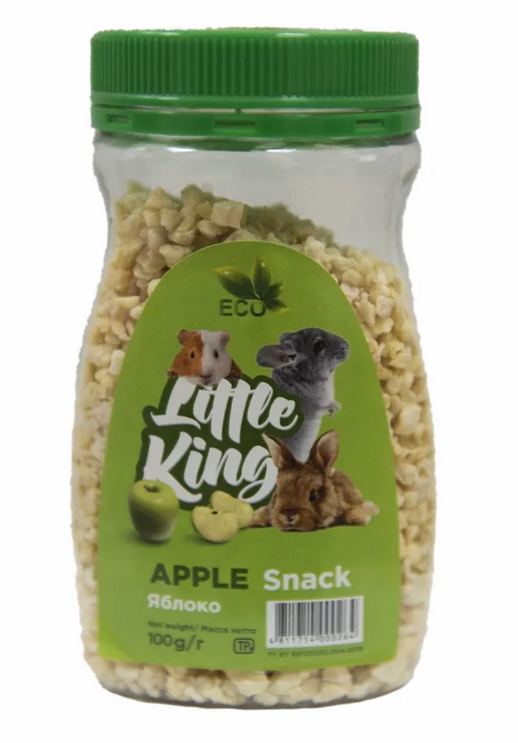 Little King лакомство для грызунов (яблоко), банка 100г