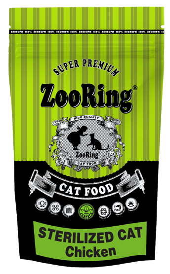 ZooRing. Sterilized Cat Chicken. Для стерилизованных кошек. С цыпленком.