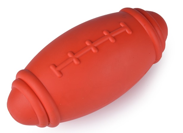 NUNBELL. Игрушка д/собак Мяч регби 15х7.5см, 495г микс, антивандальная,  каучук